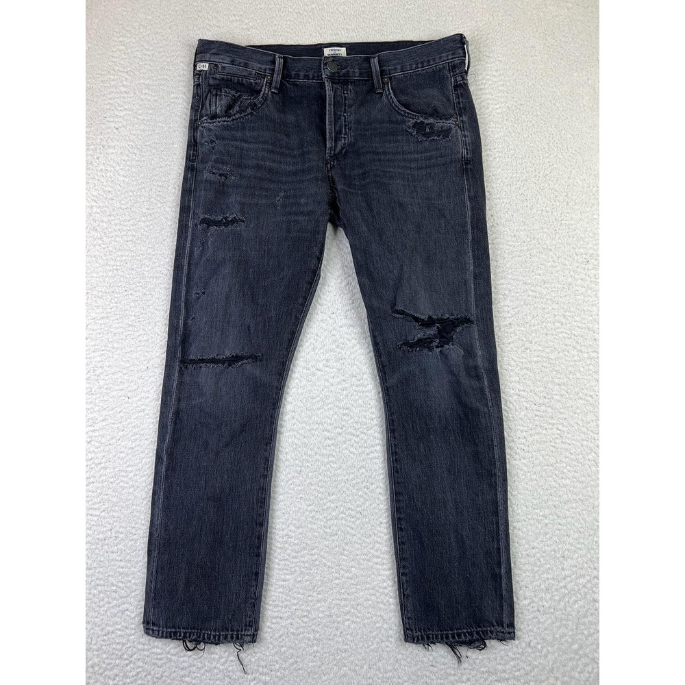 Citizens of Humanity Jeans Womens 27 Emerson Slim Boyfriend Distressed Denim Pan